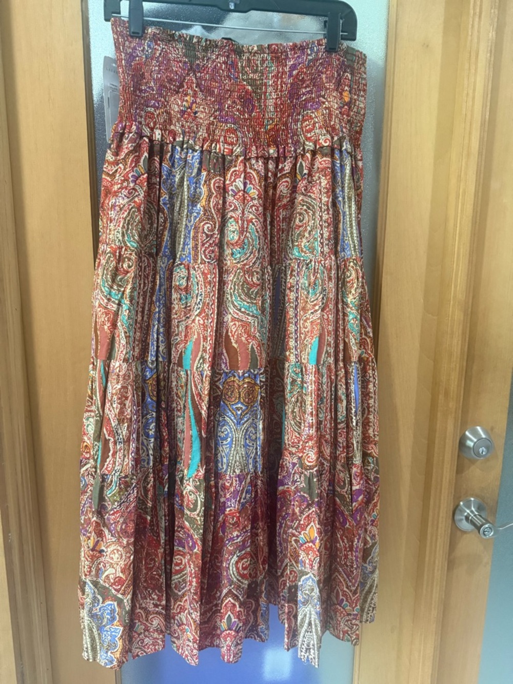 Ralph Lauren Rust Multicolor Flowy Skirt - Size Medium - Picture 4 of 4